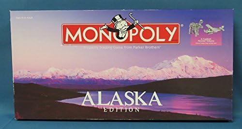 Monopoly Alaska Edition with 6 Custom Pewter Tokens