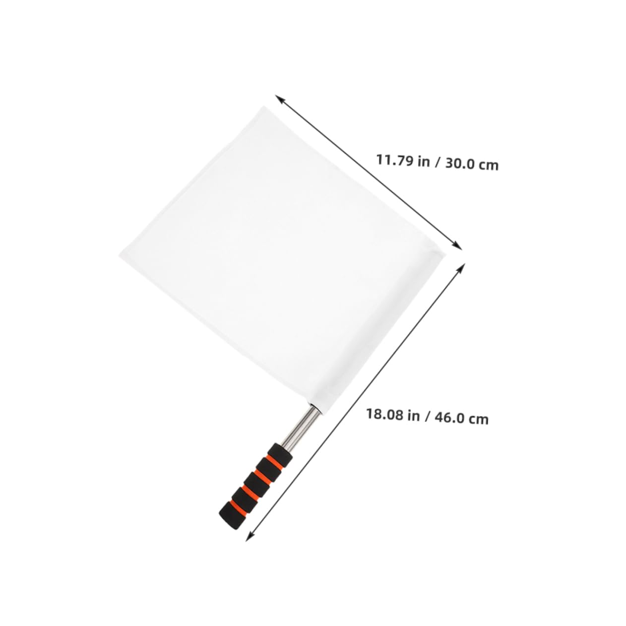 KICHOUSE 4 Pack Stainless Steel Referee Flags Sports Commanding Flags for Volleyball Soccer Traffic Control Athletic Training