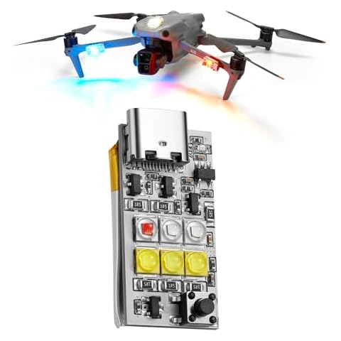 VIFLY Drone Strobe Platinum, 1000 Lumen Anti-Collision Light FAA Compliant, Multiple Colors (White, Red, Green and Blue), Fits for DJI Mini, Mavic, Air, Avata, Inspire Cover
