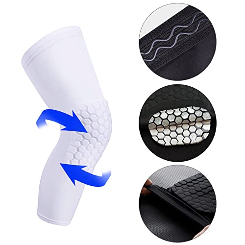 Paire De Genouillères Adams USA Trace Blanches - Volleyball/Basket - Taille S