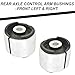 AUTOACER - Rear Suspension Kit 6 pcs - Rear Axle Trailing Control Arm Bushing Kit Left + Right - for E36 3 Series Year 1992-1999, E46 (1999-2006), E83 X3 (2004-2010)