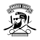 Photo Gallery adesivi murali in vinile icon man s hair cutting barber shop 36x36.5cm autoadesivo nero Photo Gallery adesivi murali in vinile icon man s hair cutting barber shop 36x36.5cm autoadesivo nero