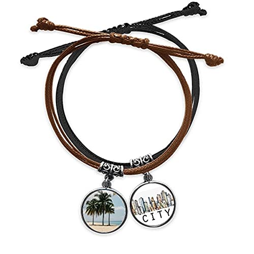Bracelet corde ajustable qui résiste à l'eau de mer et au sable