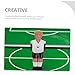 JUMPLAWN 10pcs Foosball Player Figures Durable Soccer Statues for Table Football Wear-Resistant Accessories Compatible with Standard Game Rods Black-haired Yellow Blonde White