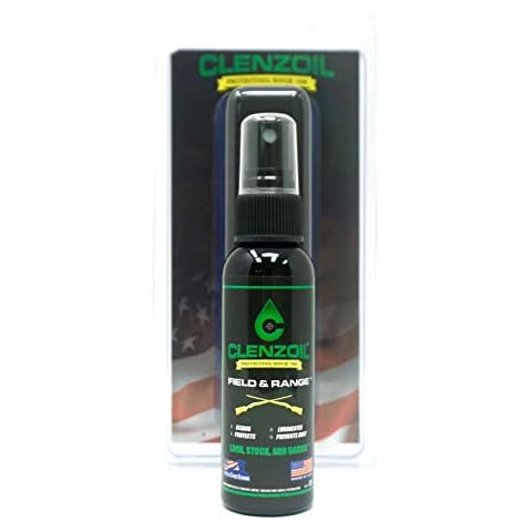 CLENZOIL Field & Range Gun Cleaning Spray & Lubricating Oil | Cleaner Lubricant Protectant [CLP] | Bore Solvent + Lube in One | 2oz. Bottle w/Fine Mist Pump Sprayer Cover