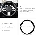 MEWANT DIY Black Embossed Athsuede Steering Wheel Cover for BMW (M Sport) F44 G20 G22 G30 G32 G11 G14 G15 G16 X3 G01 X4