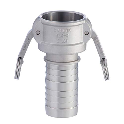 トヨックス(TOYOX) カムロック カプラー ホースシャンク 633-C-2-1/2-SST 工場設備配管・各種機械組込用 2-1/2インチ ステンレススチール