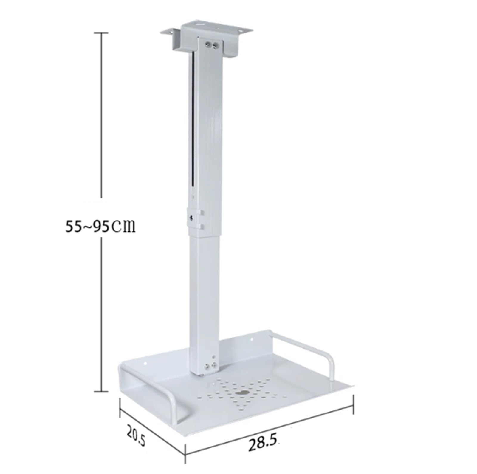 Home cinéma Plateau de projecteur adapté aux Supports de projecteur montés au Plafond et aux Supports de caméra de conférence Portable(Noir,XL)