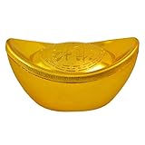 Decoración del hogar del juguete del juguete del juguete del juguete de oro del lingoteo de oro de oro