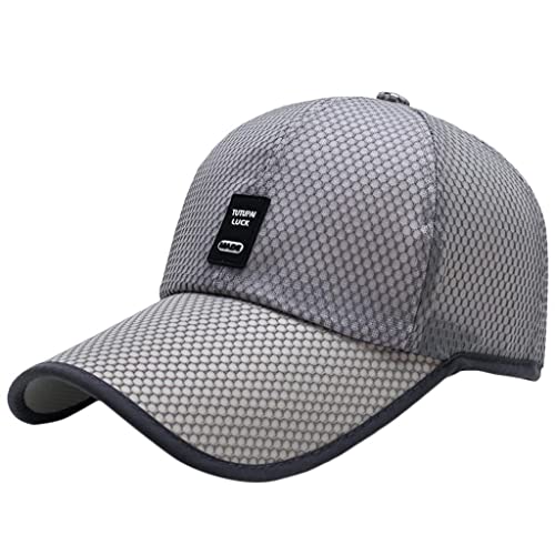 myaddiction Men Women Fashionable Outdoor Sports Comfortable Wear Snapback Baseball Cap Outdoor Sports Mesh Hat Light Gray Clothing, Shoes & Accessories | Mens Accessories | Hats