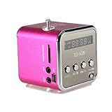  TD-V26 Tragbare Mini Digital Stereo Lautsprecher Speaker Sprecher Mp3 Musik Player FM Radio Micro SD TF