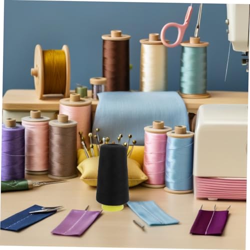 Hilo de coser poliéster Angoily negro 3.94 pulgadas miniatura 6