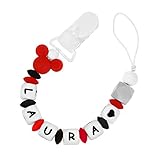 RUBY - Chupetero Personalizado para Bebe con Nombre Bola Sil