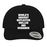 World's Okayest Reflector Driller and Deburrer - Soft Dad Hat Baseball Cap, Black, One Size