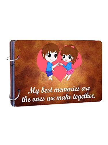 Studio Shubham Wooden My Best Memories Photo Album (26cmx16cmx4cm)