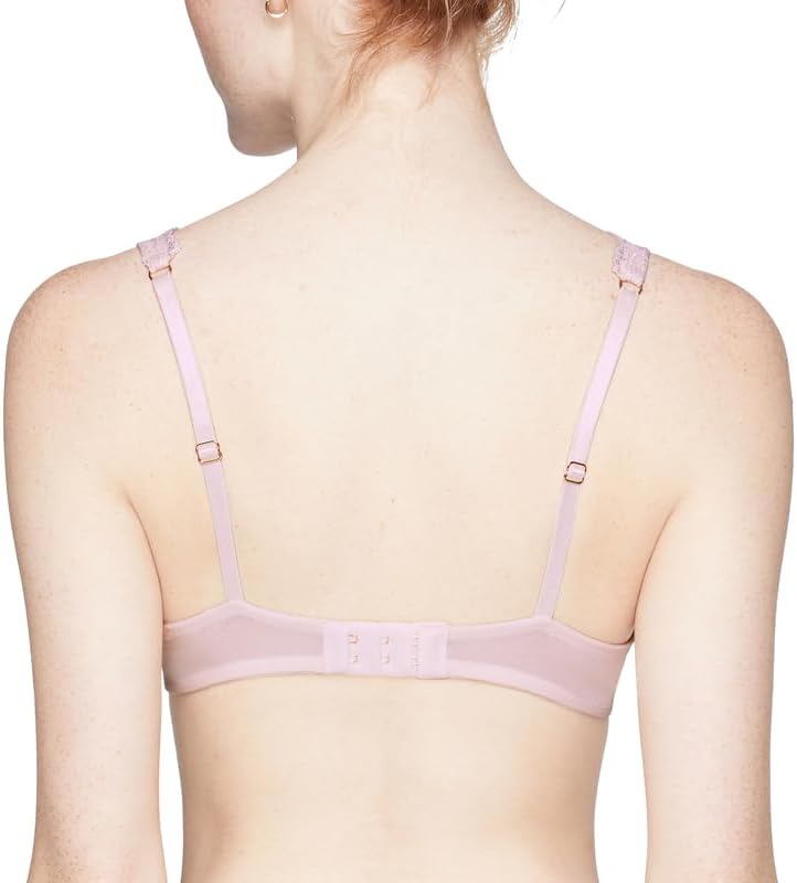 ThirdLove Lace Contour Plunge Bra, Women's Sexy Comfort Bra, Comfortable Underwire & Moderate Push Up Support, Bras for Women Violet-ice - 38B - Image 2