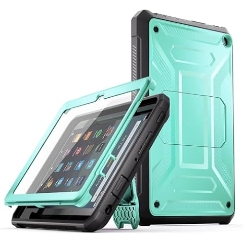 DJ&RPPQ for 11in Case with Screen Protector, Incompatible with iPad TCL [Built-in Stand ] Heavy Duty Rugged Protective Case for iPad 10th Gen 11 Inch (2023), Green Cover
