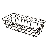 Spectrum Diversified Scroll Bread Basket, Hammered Bronze Finish