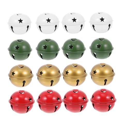 BUGUUYO 40 Pcs Snowflake Bell Christmas Decorations Xmas Tree Balls Decorative Bells Ornaments