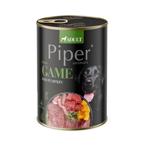 PIPER Comida húmeda para perros con caza y calabaza 400g