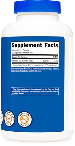 Nutricost NTC-20295 Vitamin C 500Mg, 240 Capsules thumb #4