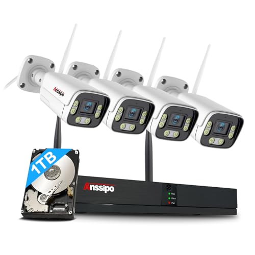 8-Channel 4K Wireless Security Camera System