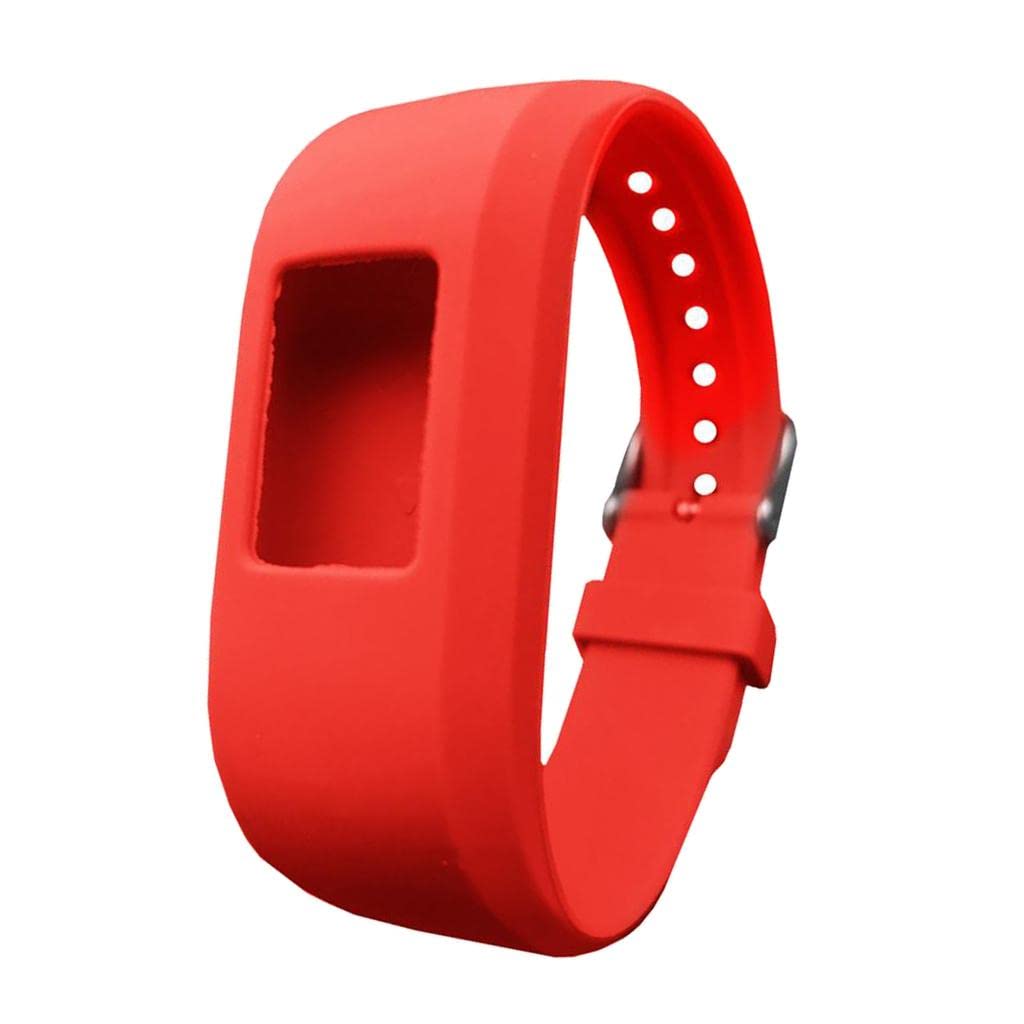 CALANDIS Wrist Band with Buckle Replacement Strap for Garmin Vivofit 3 Watch Red