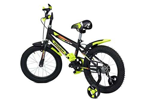 Norman Jr, Designed in Scandinavia EU Kids Bike Bicycle for Toddlers and Kids 16 Inch Fully Adjustable with Back Seat & Support for Boys and Girls Cycle for 5 to 8 Years, Green - Image 2 thumbnail