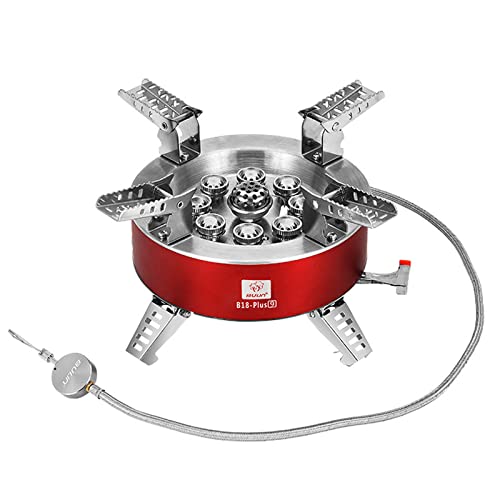 BULIN AirOka B18 Puls 23800W Alloy Portable Picnic Camping Stove Windproof Design Gas Cooking Burner with Piezo Ignition and Carrying Case Foldable Stove for Outdoor BackpackingHikingPicnicCar