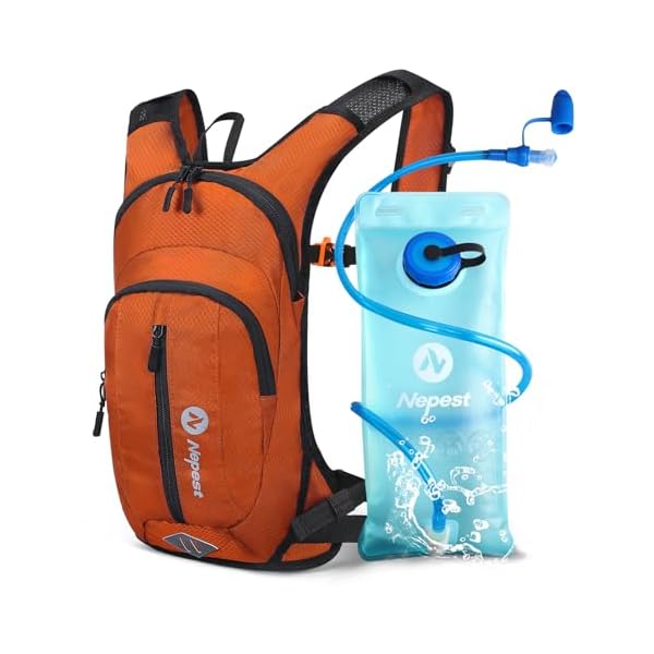 Hydration-Pack-Backpack-for-Women-Men-Lightweight-Water-Backpack-with-2L-Water-Bladder-for-Hiking-Cycling-Running-Biking Hydration Pack Backpack for Women & Men, Lightweight Water Backpack with 2L Water Bladder for Hiking Cycling Running Biking