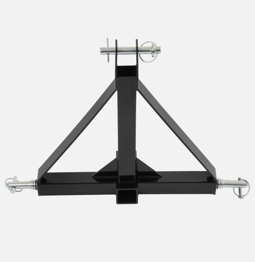 3 Point 3 PT Trailer 2" Receiver Hitch Adapter Tow Drawbar CAT 1 Tractor