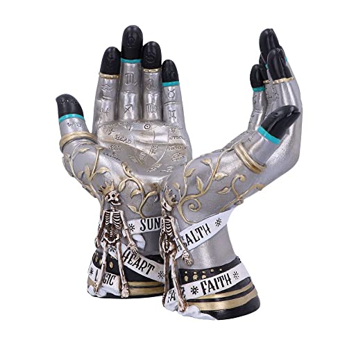 Nemesis Now Hands of The Future Crystal Ball Holder, Silver, 20cm - Image 2