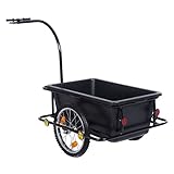 Giantex Bike Bicycle Cargo Trailer Cart Luggage Carrier Steel Frame w/Plastic Tank