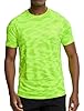 Zengjo Men's Breathable Running T-Shirt, Lightweight Workout Top for Fitness(Neon Green,XXL) #1