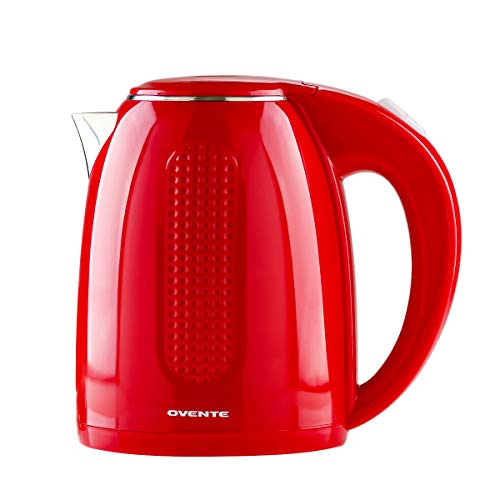 Ovente Electric Hot Water Kettle 1.7 Liter Double Wall Insulated Stainless Steel with Auto Shut-off  - //coolthings.us
