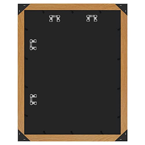 Americanflat 18x24 Poster Frame with Polished Plexiglass - Wide Picture Frames Made of Engineered Wood for Vertical or Horizontal Wall Display - Epic Collection - Dark Oak