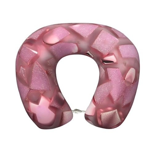 Almohada de viaje de espuma viscoelástica negra ajustable miniatura 1