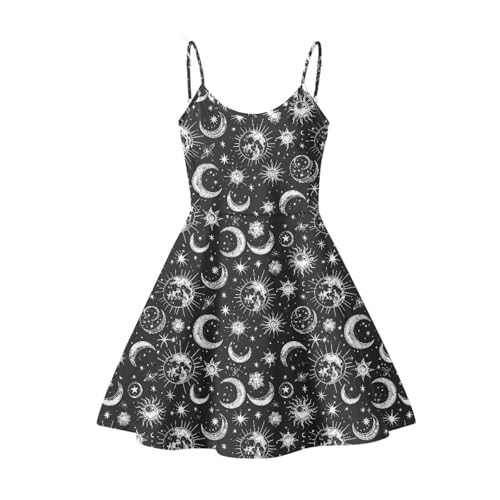 Image of Cozeyat Women Girls Summer Sleeveless Dress Casual Swing Beach Cover Up Knee Length Dresses,Large Size XS-4XL