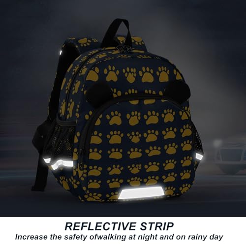 Dog Cat Claws Paw Print Toddler Backpack for Girls Boys,Preschool Kindergarten Backpack Kids Backpacks B04049844