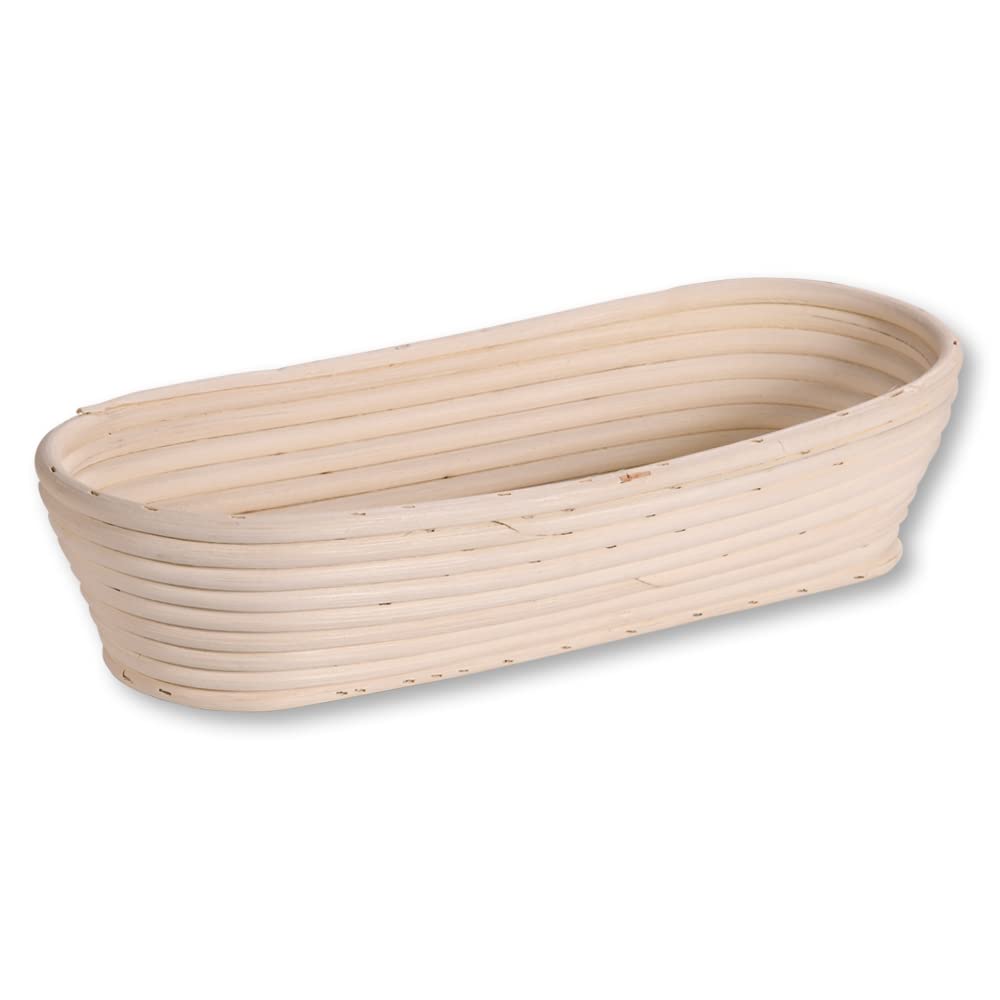 Kesper | koszyk do garowania, materiał: rattan, wyściółka tekstylna (zdejmowana), wymiary: 35,5 x 15,5 x 9 cm, kolor: naturalny | 19633
