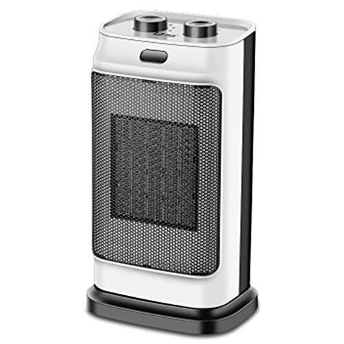 Oszillierende Tragbare Keramische Heizung Mit 2 Heizstufen Und Regelbarem Thermostat, Umkippen Und Überhitzungsschutz, Für Home Office,Weiß