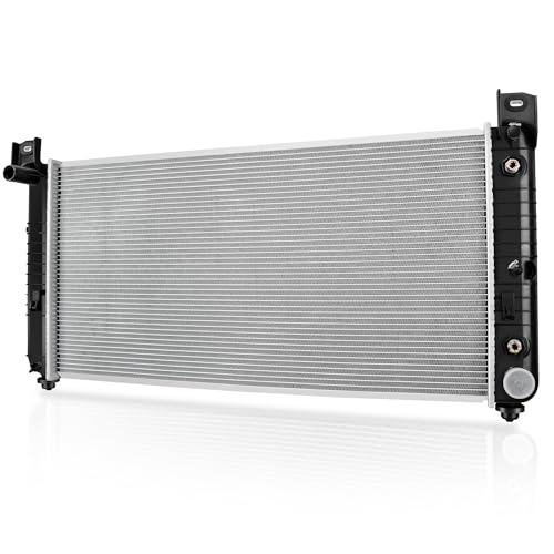 AUTOSAVER88 34'' Radiator Compatible with Chevy Silverado Suburban Tahoe, Fit for Cadillac Avalanche...