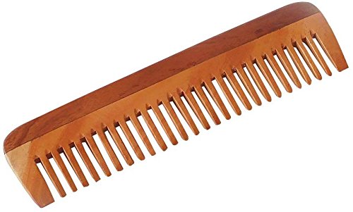 Pure Neem Wood Wide Tooth Comb for Shiny Hair | Wide Tooth Comb | Natural and Organic for Hair and Scalp Health