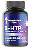 EINFÜHRUNGSANGEBOT | 5 HTP (Serotonin) 180 Kapseln á 500mg | 100% PFLANZLICHES Griffonia | 6 Monatsvorrat | Laborgeprüft & in DE Produziert | 5HTP von SUPPLENATURA®