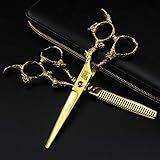 Haarschneidemaschine, 2 X Premium Professional Effilierschere Salon bis 6 Zoll...