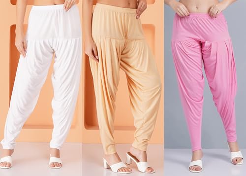 Image of Buy That Trendz Patiala Salwar for Women Relaxed Fit Viscose Patiyala Salwar Harem Bottom Pants
