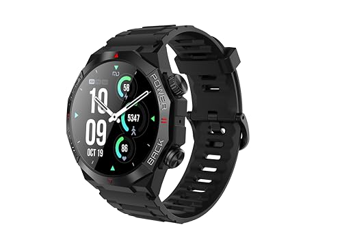 invens Montre Connectée Militaire avec Illumination, Appel Bluetooth & Musique, 1.39
