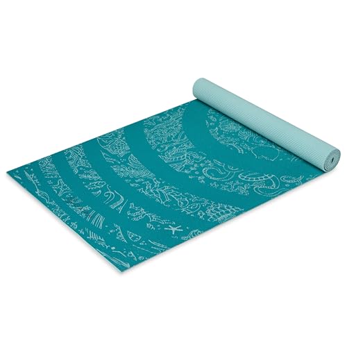Gaiam Print Yoga Mat, Non Slip Exercise & Fitness Mat for All Typ...
