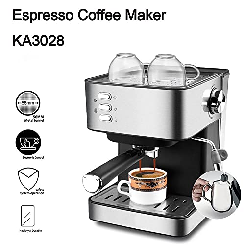 Cafetera Semi automática de acero inoxidable 1.6 L miniatura 2