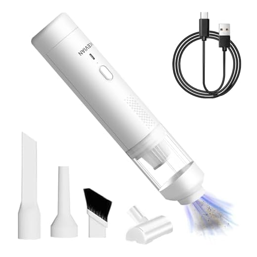 KEVIAN Aspirabriciole Senza Fili, Aspirapolvere Auto Potente 12000PA, 2in1 Aspirapolvere Portatile Senza Fili per Auto, Ricaricabile Aspirapolvere Auto per Auto, Ufficio